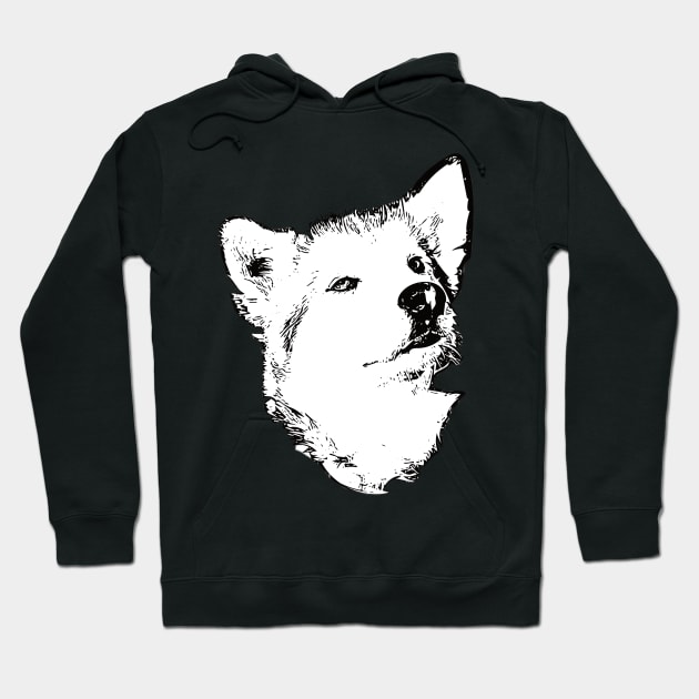 Alaskan Malamute Face Hoodie by DoggyStyles